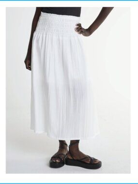 Scoop Women’s and Women’s Plus Smocked Waist Maxi Skirt, Size 4X